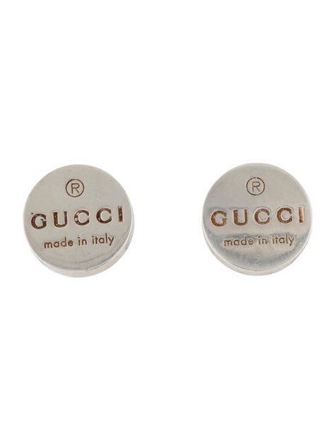 gucci logo earrings|gucci trademark earrings.